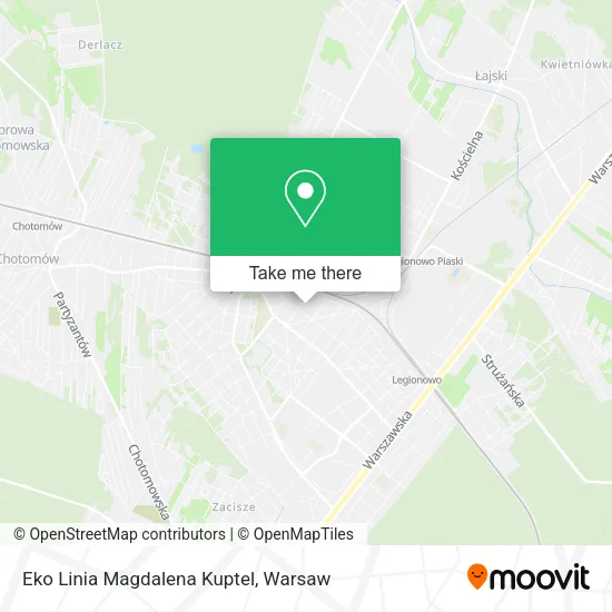 Eko Linia Magdalena Kuptel map