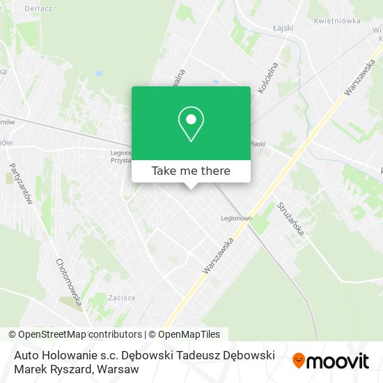 Auto Holowanie s.c. Dębowski Tadeusz Dębowski Marek Ryszard map