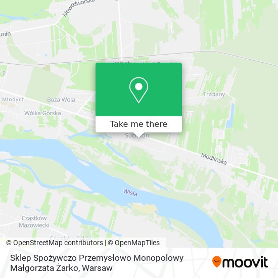 Sklep Spożywczo Przemysłowo Monopolowy Małgorzata Żarko map