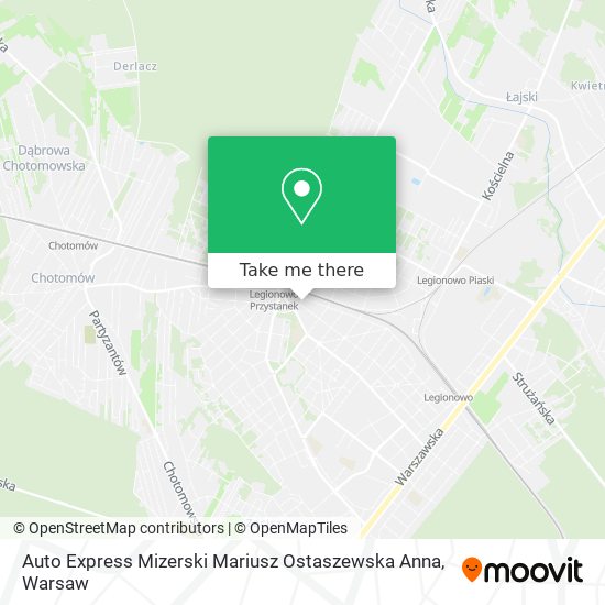 Карта Auto Express Mizerski Mariusz Ostaszewska Anna