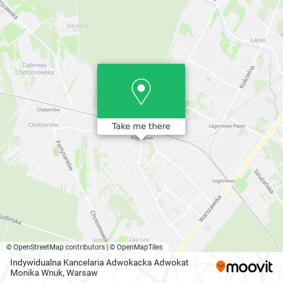 Indywidualna Kancelaria Adwokacka Adwokat Monika Wnuk map