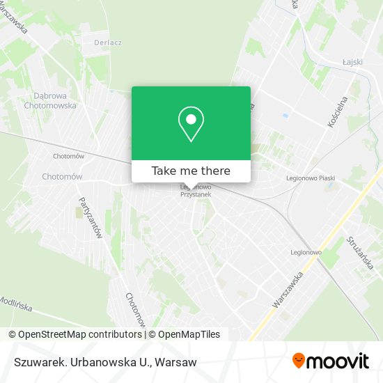 Szuwarek. Urbanowska U. map