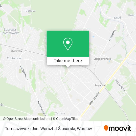 Tomaszewski Jan. Warsztat Ślusarski map