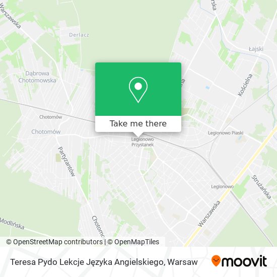 Teresa Pydo Lekcje Języka Angielskiego map