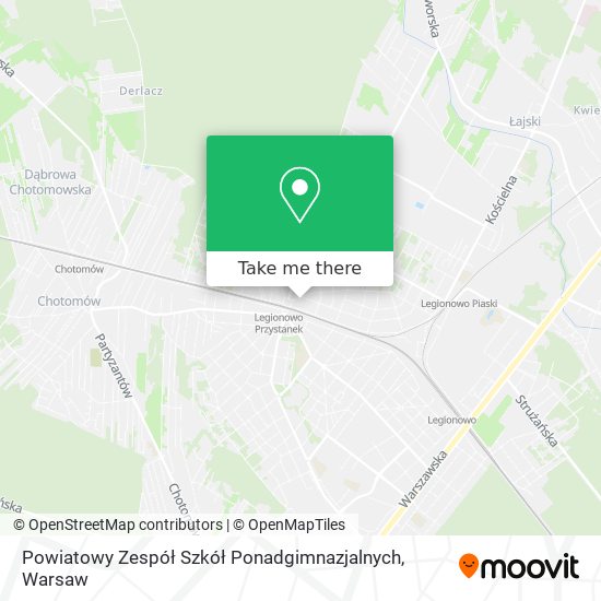 Карта Powiatowy Zespół Szkół Ponadgimnazjalnych