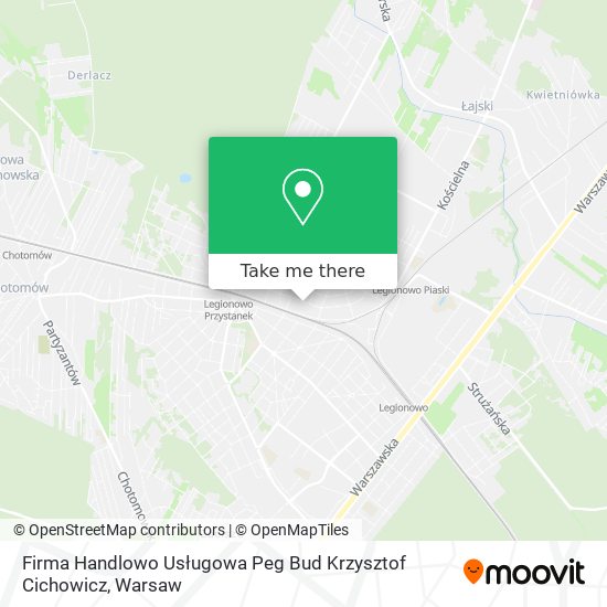 Firma Handlowo Usługowa Peg Bud Krzysztof Cichowicz map