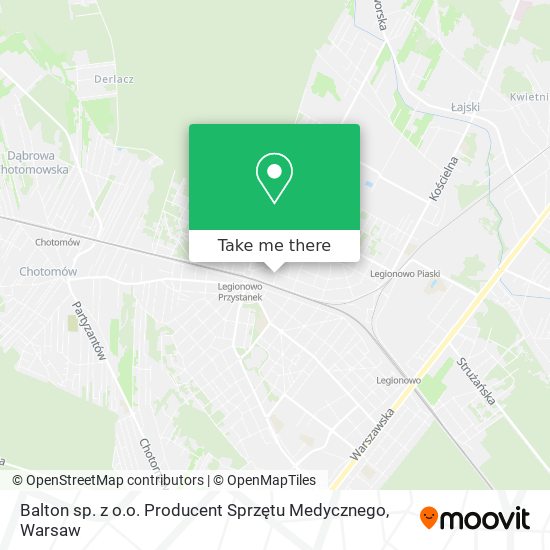 Balton sp. z o.o. Producent Sprzętu Medycznego map