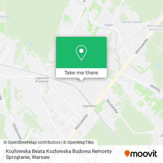 Kozłowska Beata Kozłowska Budowa Remonty Sprzątanie map