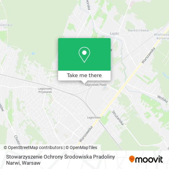 Карта Stowarzyszenie Ochrony Środowiska Pradoliny Narwi