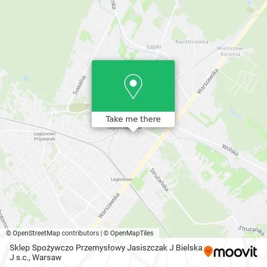 Sklep Spożywczo Przemysłowy Jasiszczak J Bielska J s.c. map
