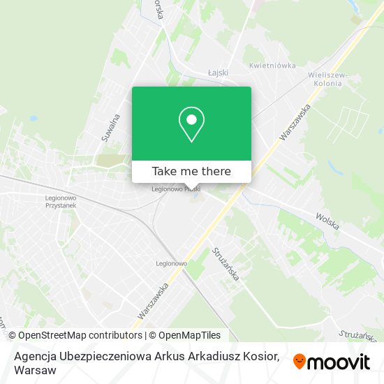 Agencja Ubezpieczeniowa Arkus Arkadiusz Kosior map