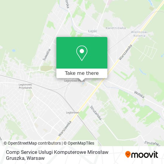 Comp Service Usługi Komputerowe Mirosław Gruszka map