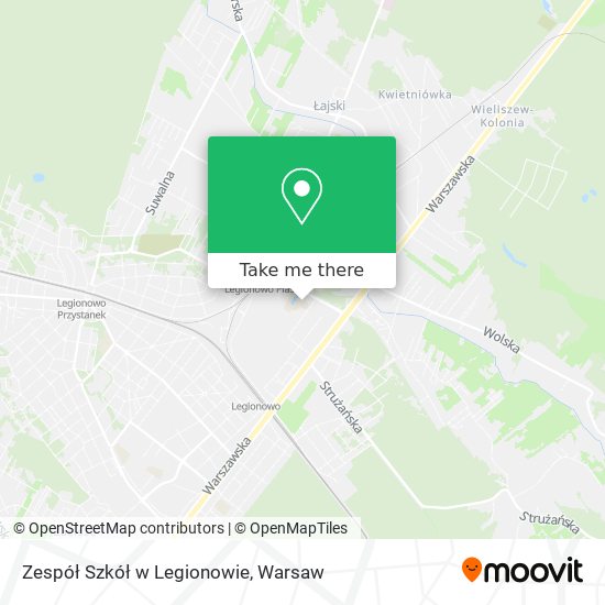 Zespół Szkół w Legionowie map