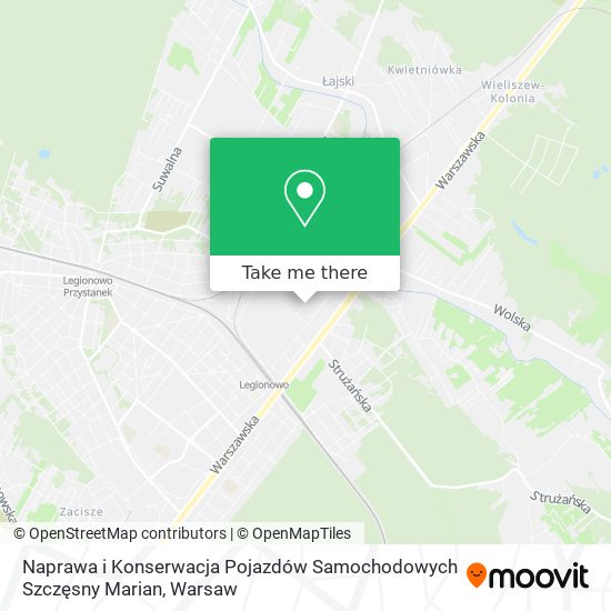 Naprawa i Konserwacja Pojazdów Samochodowych Szczęsny Marian map