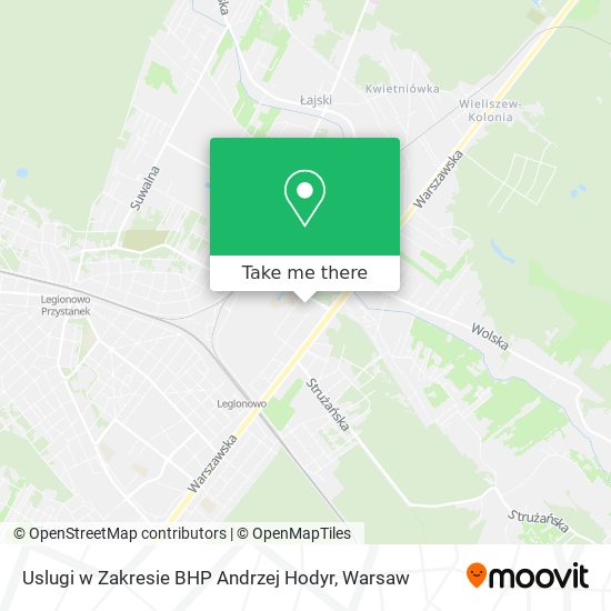 Uslugi w Zakresie BHP Andrzej Hodyr map