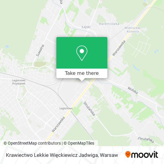 Krawiectwo Lekkie Więckiewicz Jadwiga map