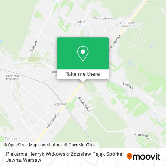 Piekarnia Henryk Witkowski Zdzisław Pająk Spółka Jawna map