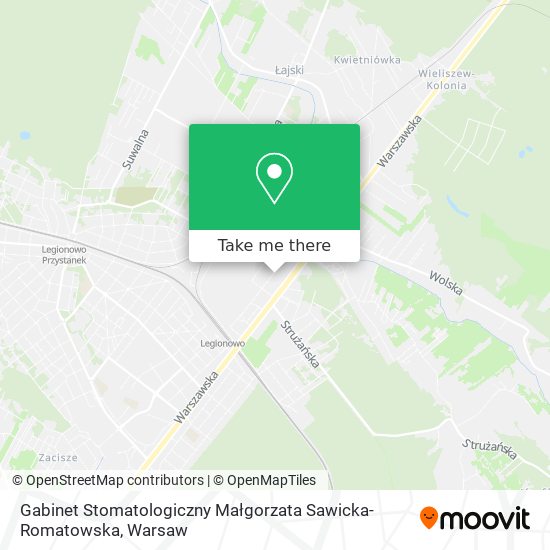 Gabinet Stomatologiczny Małgorzata Sawicka-Romatowska map