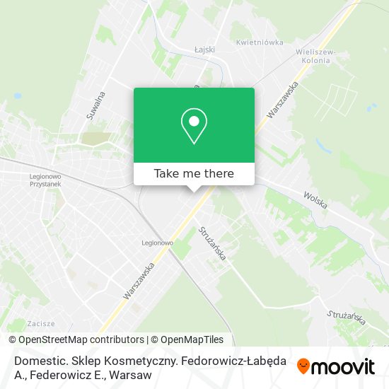 Domestic. Sklep Kosmetyczny. Fedorowicz-Łabęda A., Federowicz E. map