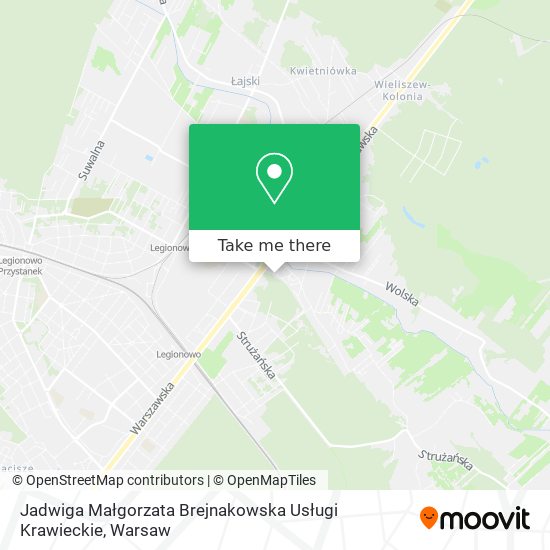 Jadwiga Małgorzata Brejnakowska Usługi Krawieckie map