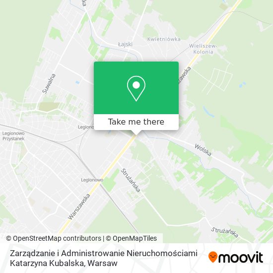 Zarządzanie i Administrowanie Nieruchomościami Katarzyna Kubalska map