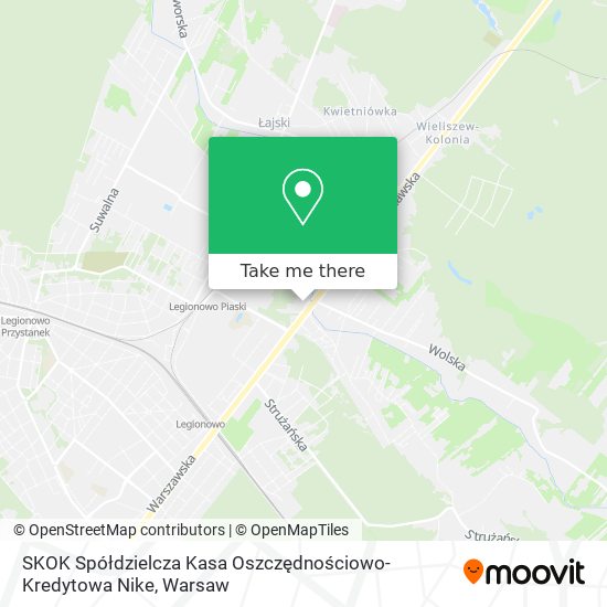 SKOK Spółdzielcza Kasa Oszczędnościowo-Kredytowa Nike map