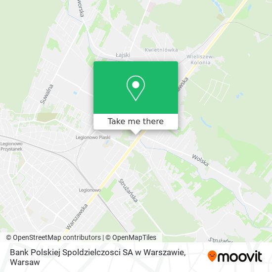 Bank Polskiej Spoldzielczosci SA w Warszawie map