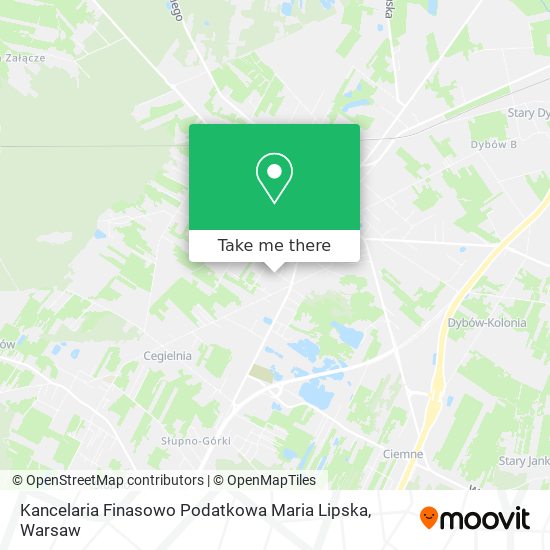 Карта Kancelaria Finasowo Podatkowa Maria Lipska