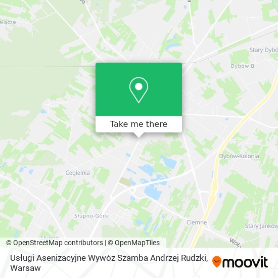 Usługi Asenizacyjne Wywóz Szamba Andrzej Rudzki map