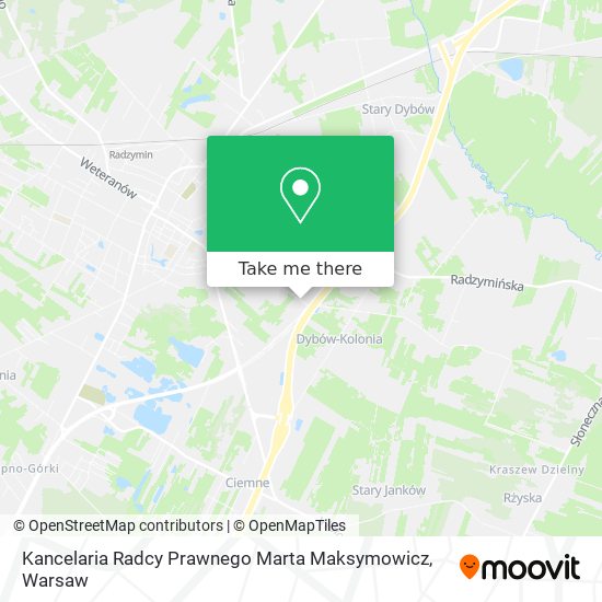 Kancelaria Radcy Prawnego Marta Maksymowicz map