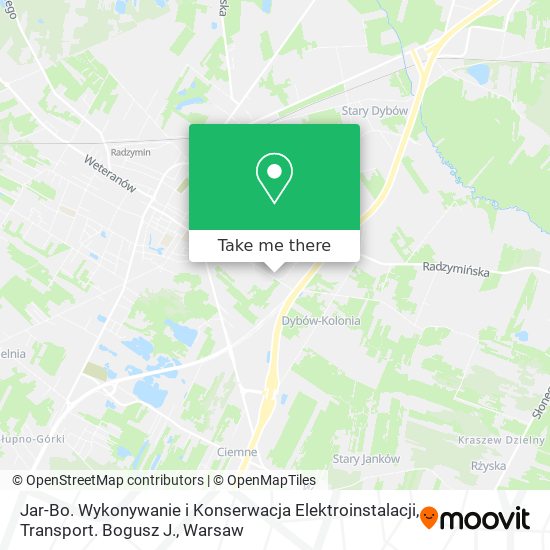 Jar-Bo. Wykonywanie i Konserwacja Elektroinstalacji, Transport. Bogusz J. map