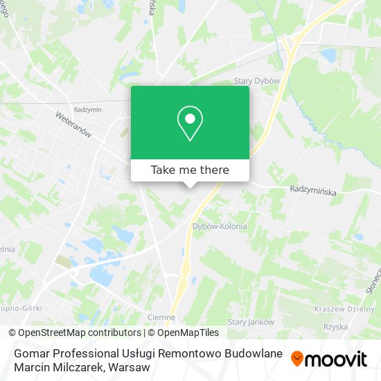 Gomar Professional Usługi Remontowo Budowlane Marcin Milczarek map