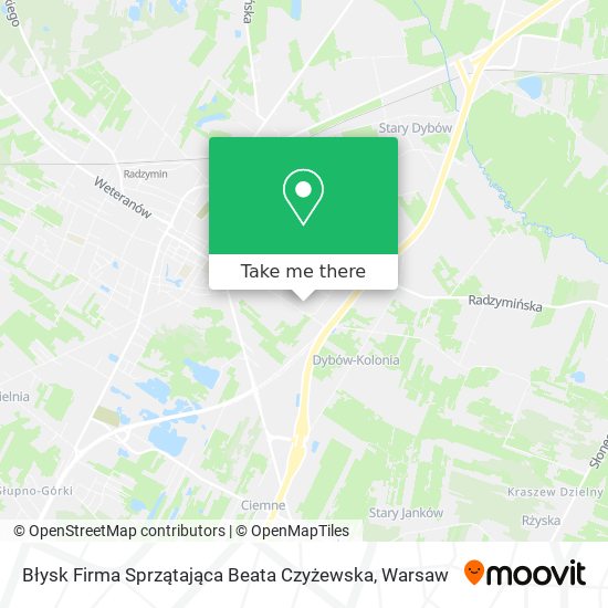 Błysk Firma Sprzątająca Beata Czyżewska map