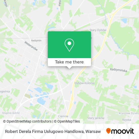 Robert Derela Firma Usługowo Handlowa map