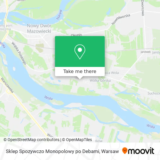 Sklep Spozywczo Monopolowy po Debami map
