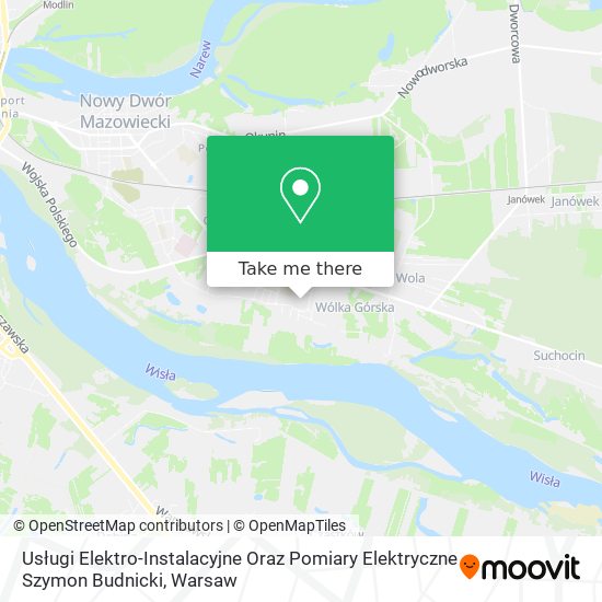 Usługi Elektro-Instalacyjne Oraz Pomiary Elektryczne Szymon Budnicki map