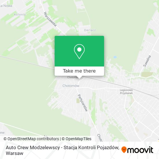 Auto Crew Modzelewscy - Stacja Kontroli Pojazdów map