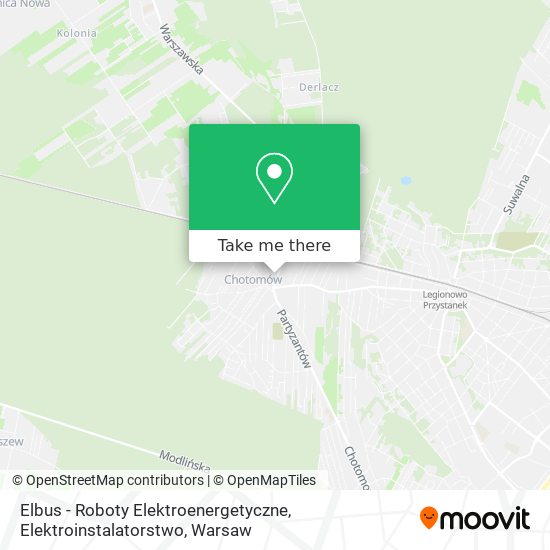 Elbus - Roboty Elektroenergetyczne, Elektroinstalatorstwo map