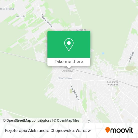 Fizjoterapia Aleksandra Chojnowska map