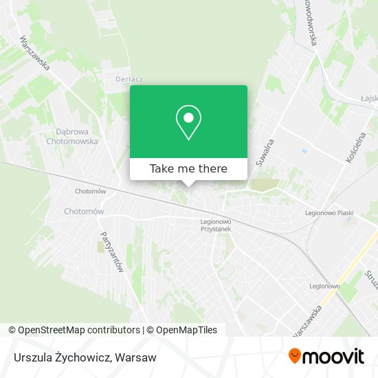 Urszula Żychowicz map