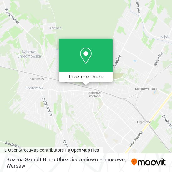 Bożena Szmidt Biuro Ubezpieczeniowo Finansowe map