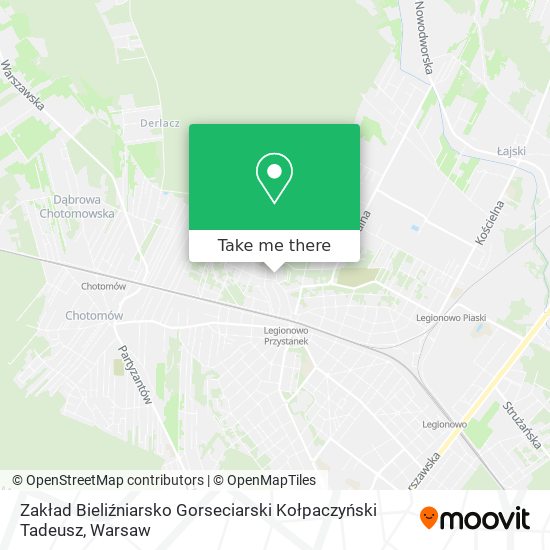 Zakład Bieliźniarsko Gorseciarski Kołpaczyński Tadeusz map