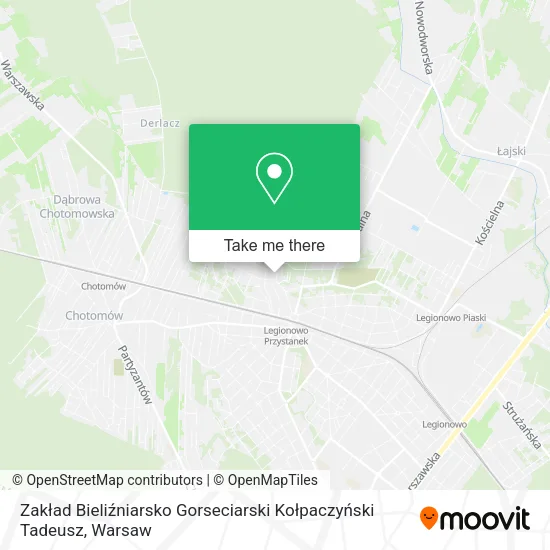 Zakład Bieliźniarsko Gorseciarski Kołpaczyński Tadeusz map
