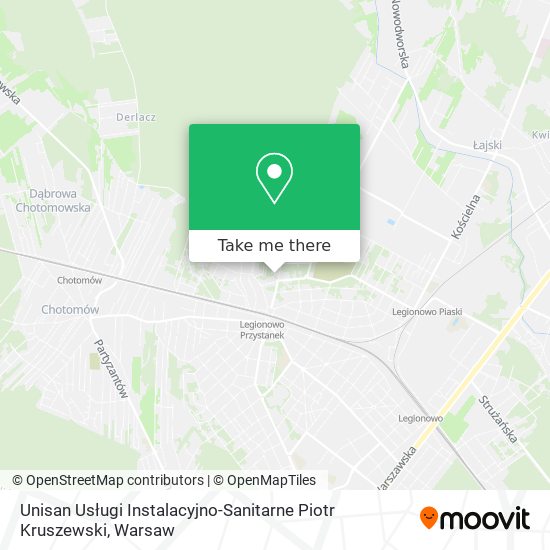 Unisan Usługi Instalacyjno-Sanitarne Piotr Kruszewski map