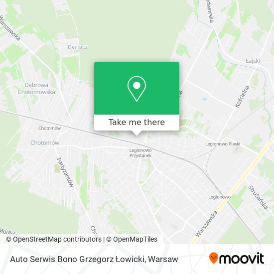 Auto Serwis Bono Grzegorz Łowicki map