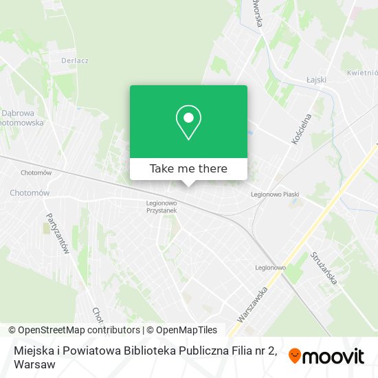 Карта Miejska i Powiatowa Biblioteka Publiczna Filia nr 2