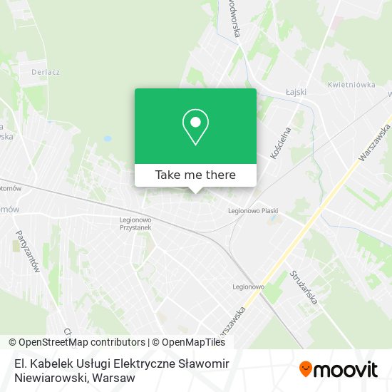 El. Kabelek Usługi Elektryczne Sławomir Niewiarowski map