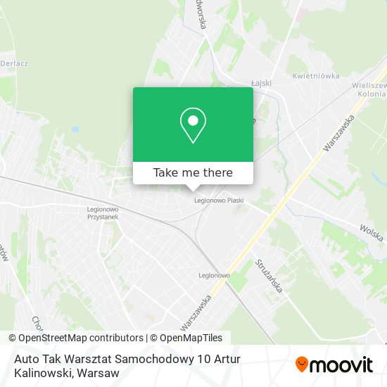 Auto Tak Warsztat Samochodowy 10 Artur Kalinowski map