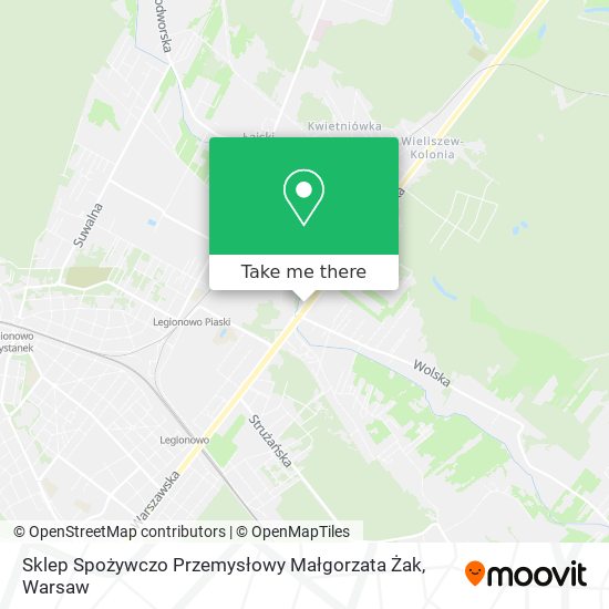 Sklep Spożywczo Przemysłowy Małgorzata Żak map