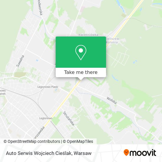 Auto Serwis Wojciech Cieślak map